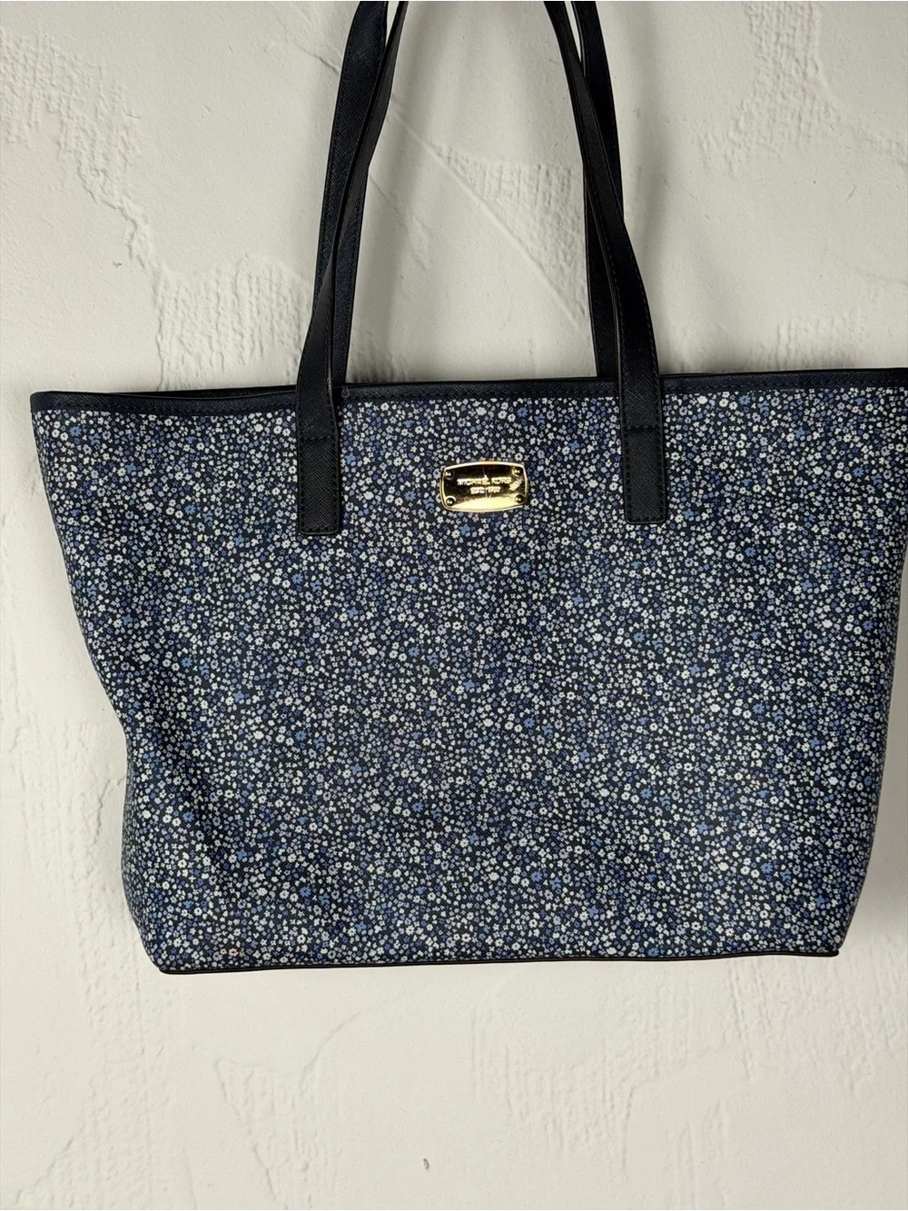 Michael Kors Blue Floral Tote - Perfect Size - excellent condition and quality